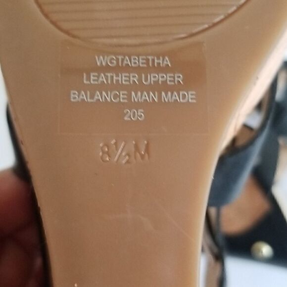 Guess Blk. Tabetha Wedge Cork Platform, NEW , 8.5m - Picture 6 of 8